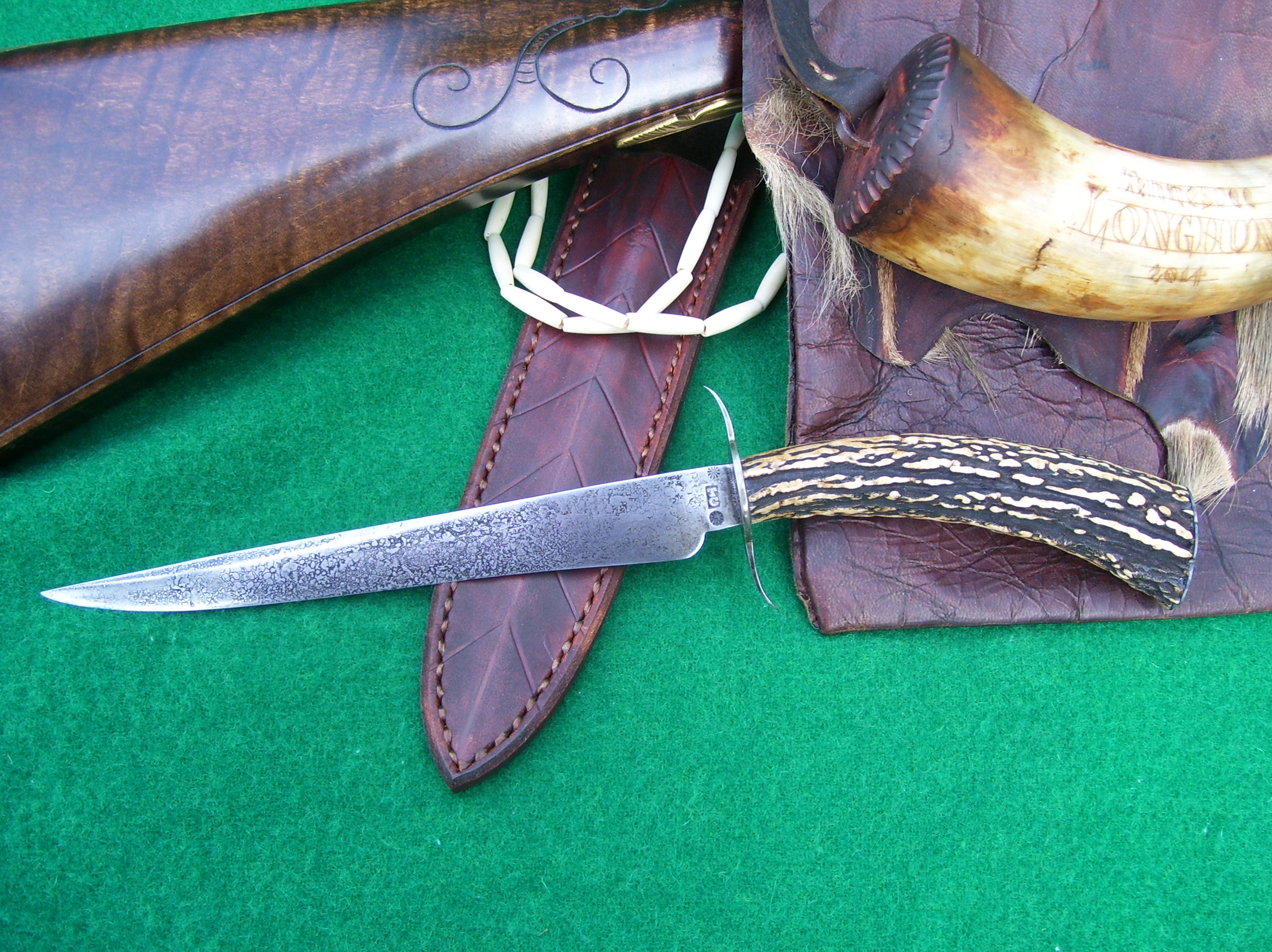 Hand Forged Early American Long Knife